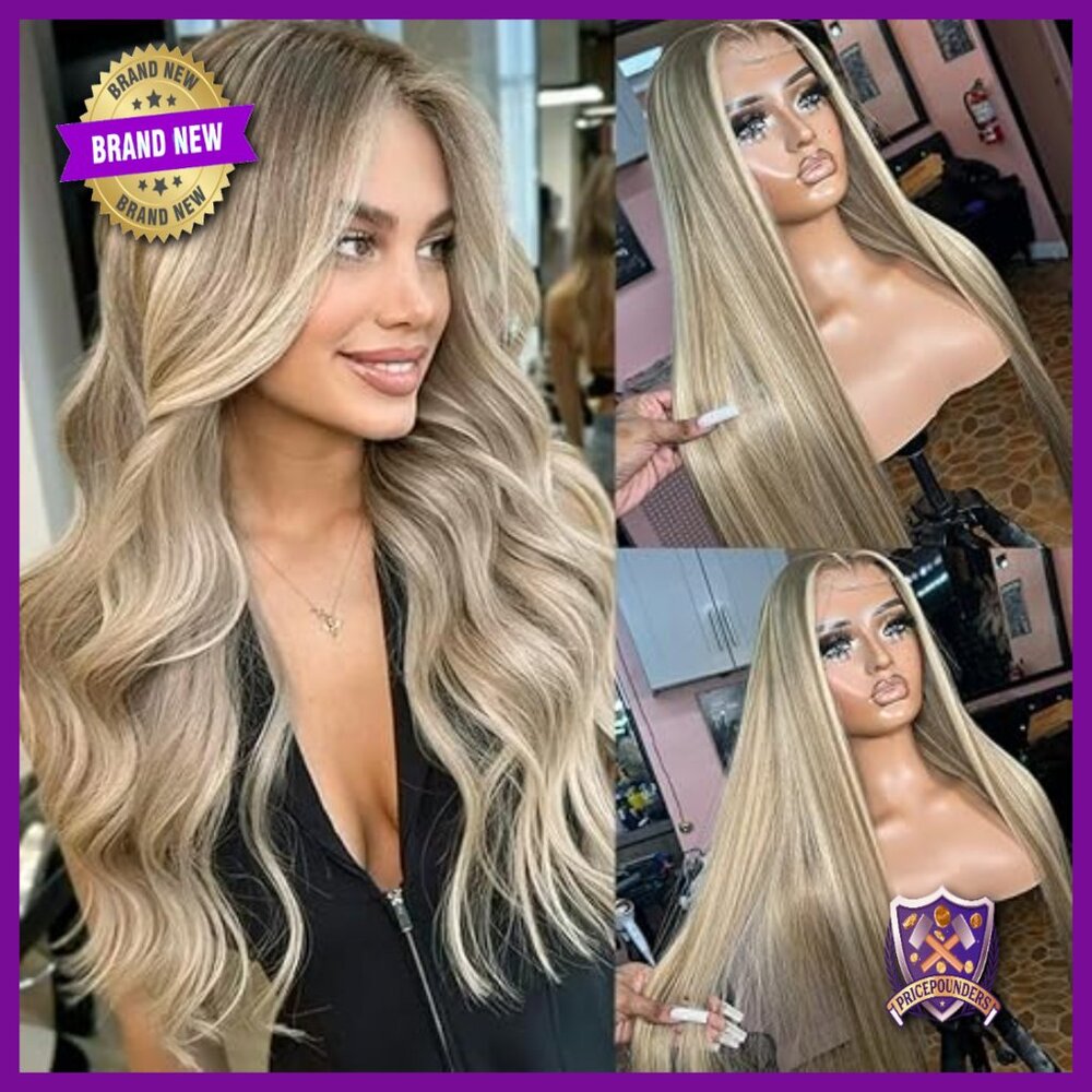 13x4 HD Lace Front Wig Human Hair 22 Inch 180% Density Glueless